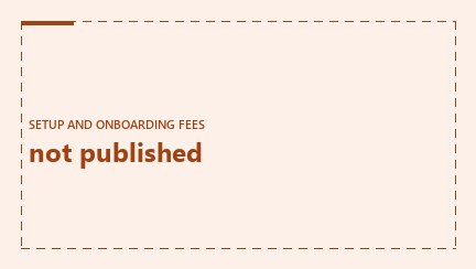 Cover graphic: the words not published, marking setup and onboarding fees as absent from both vendors' pricing pages.